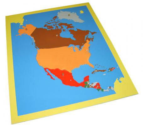 Карта Северной Америки.