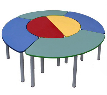 Стол детский КРУГ 6 столов (ЛДСП) 33