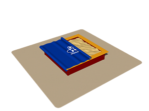Песочница с тентом 1500 х 1500 