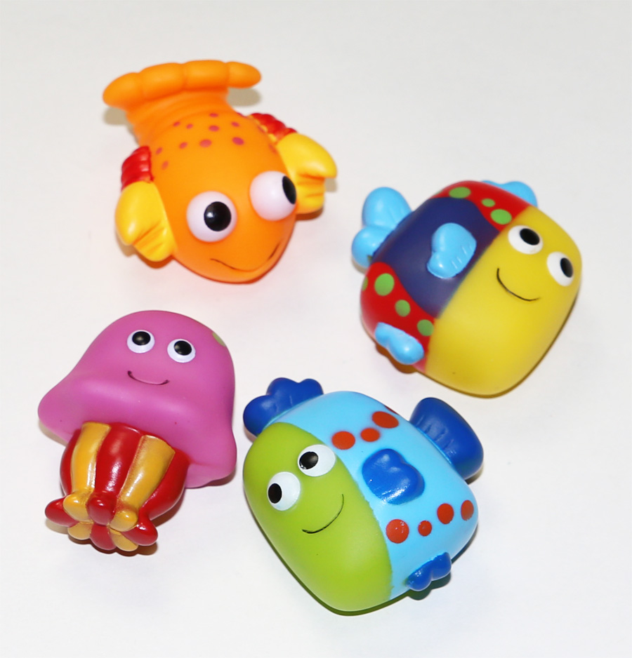 НАБОР ИГРУШЕК-БРЫЗГАЛОК около 10 см.