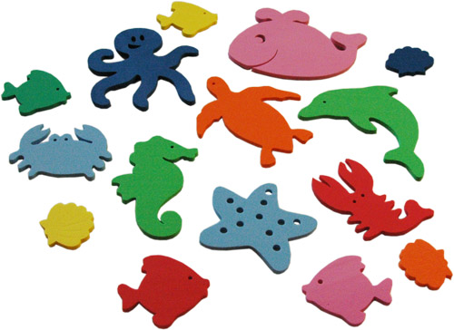 НАБОР ИГРУШЕК-ПРИЛИПАЛ «МОРЕ»